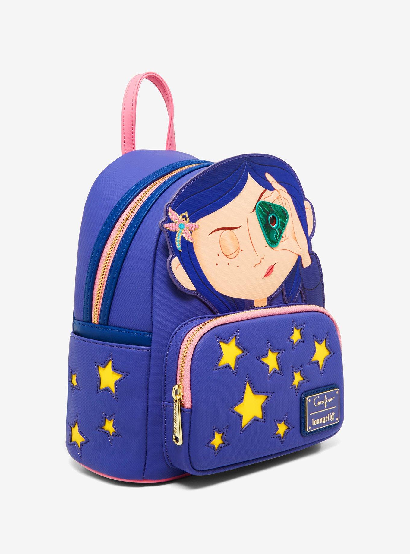 Loungefly Coraline Stars Glow-In-The-Dark Mini Backpack, , alternate