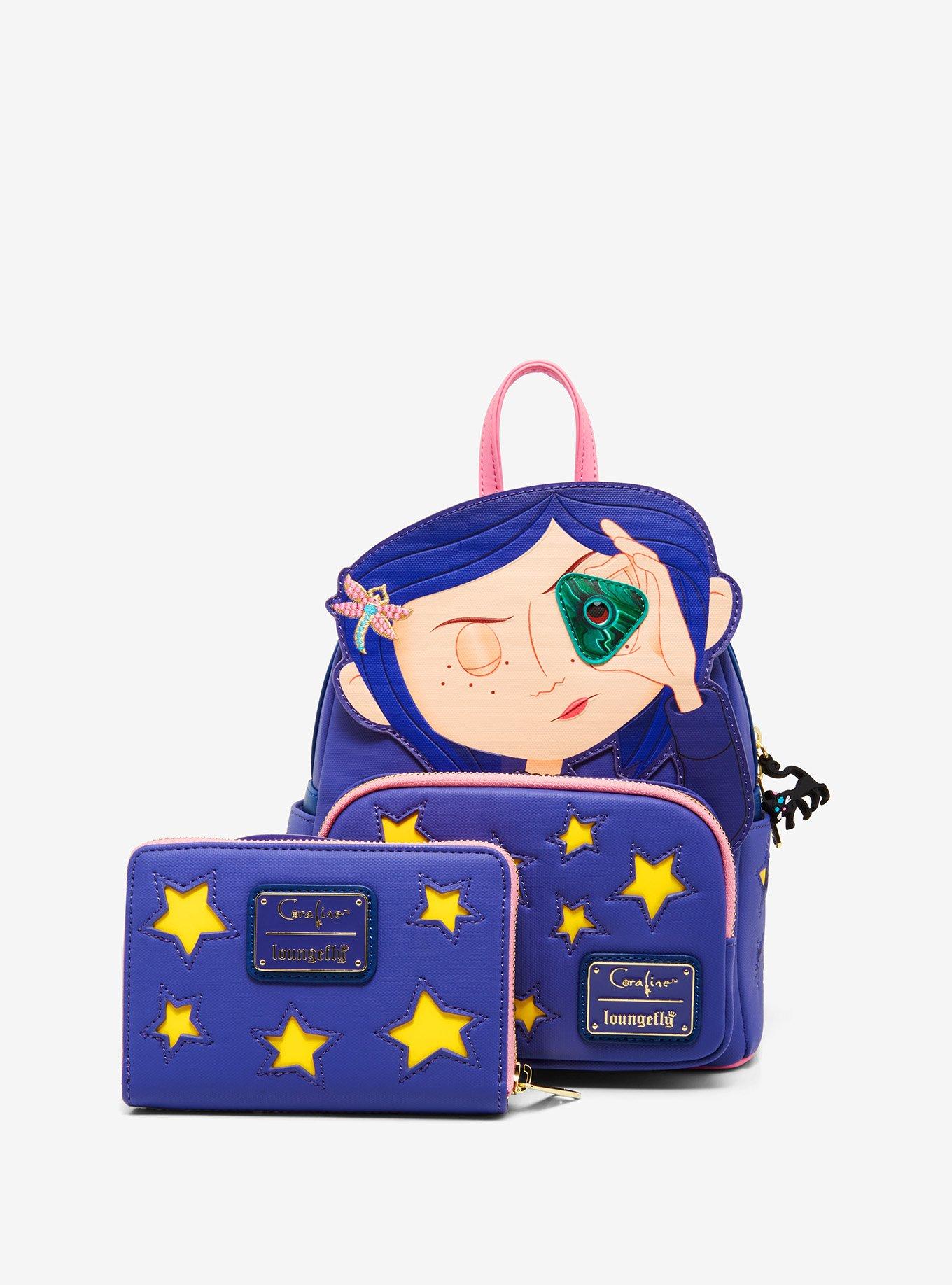 Loungefly Coraline Stars Glow-In-The-Dark Mini Backpack, , alternate