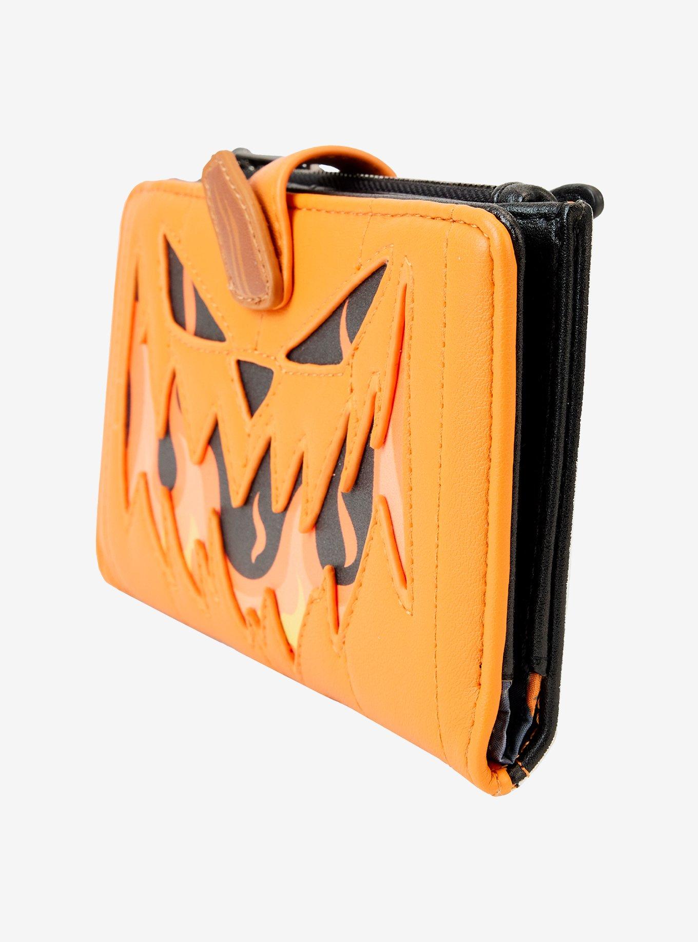 Loungefly The Nightmare Before Christmas Pumpkin Jack Glow-In-The-Dark Zipper Wallet, , alternate