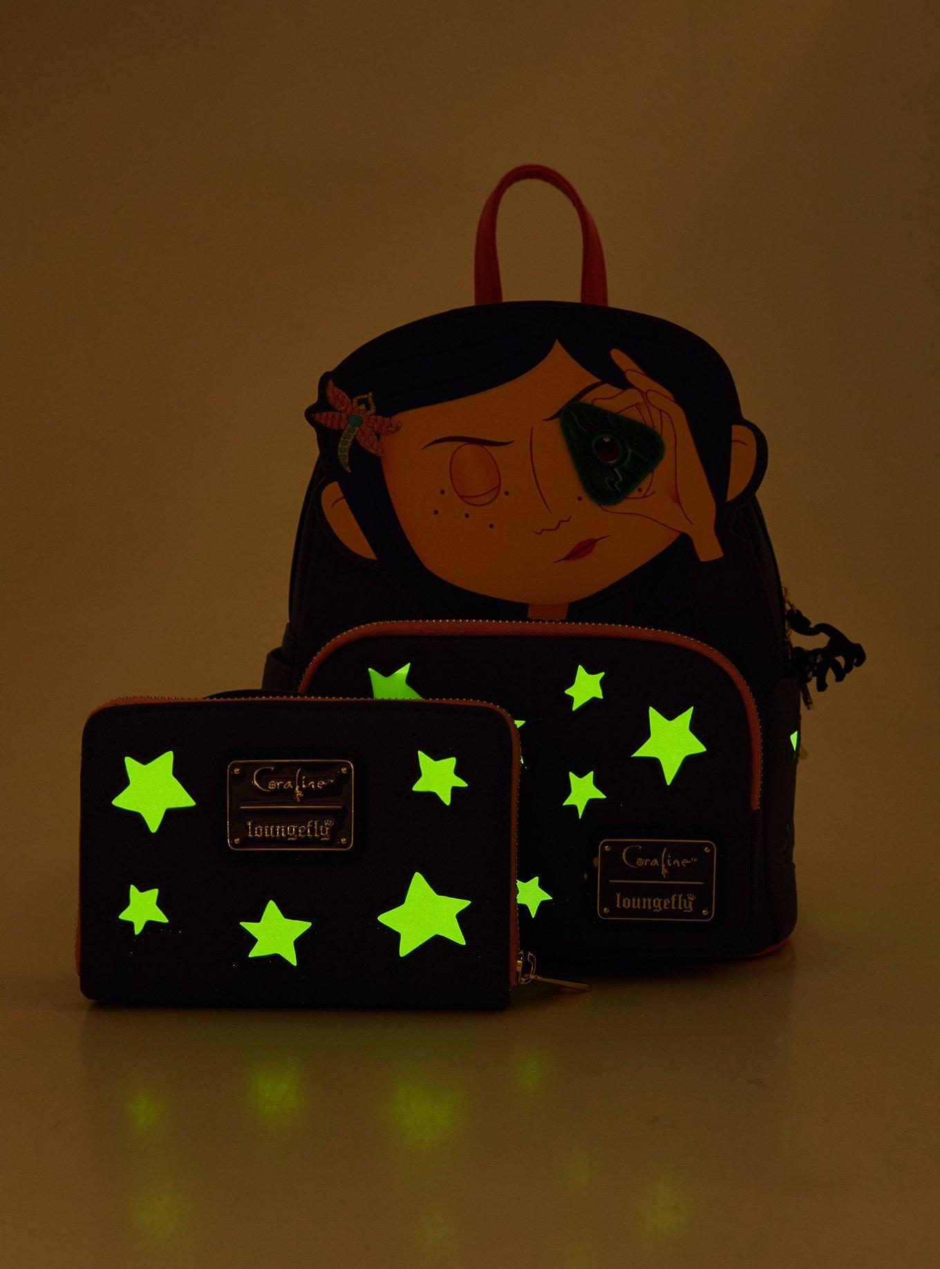 Loungefly Coraline Stars Glow-In-The-Dark Zipper Wallet, , alternate