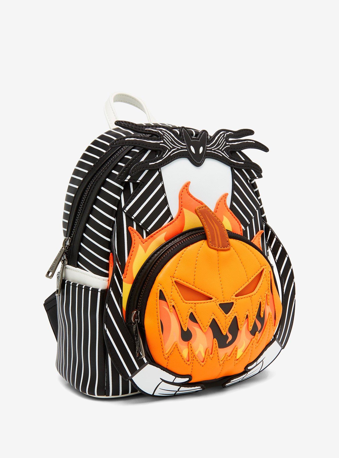 Loungefly The Nightmare Before Christmas Jack Pumpkin Glow-In-The-Dark Mini Backpack, , alternate