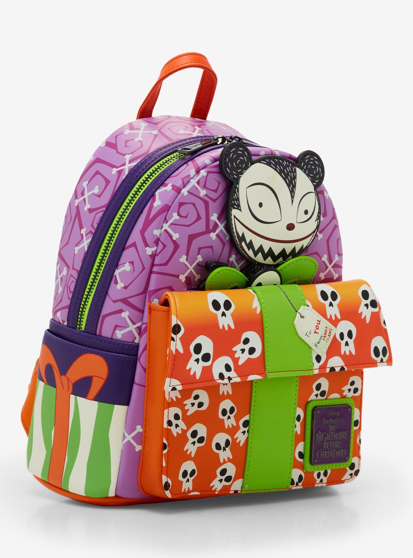 Loungefly The Nightmare Before Christmas 30th Anniversary Scary Teddy Glow-In-The-Dark Mini Backpack, , alternate