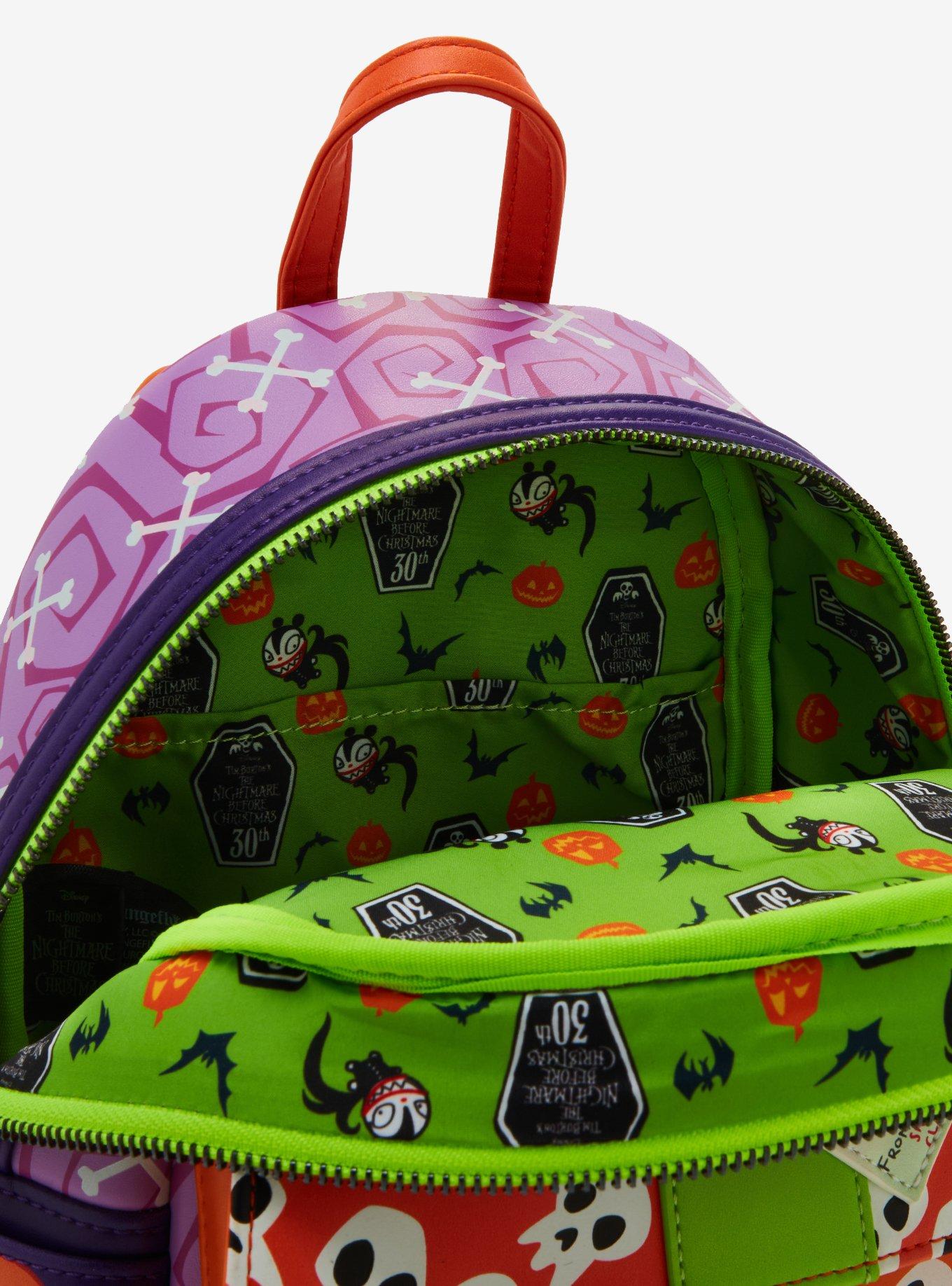 Loungefly The Nightmare Before Christmas 30th Anniversary Scary Teddy Glow-In-The-Dark Mini Backpack, , alternate