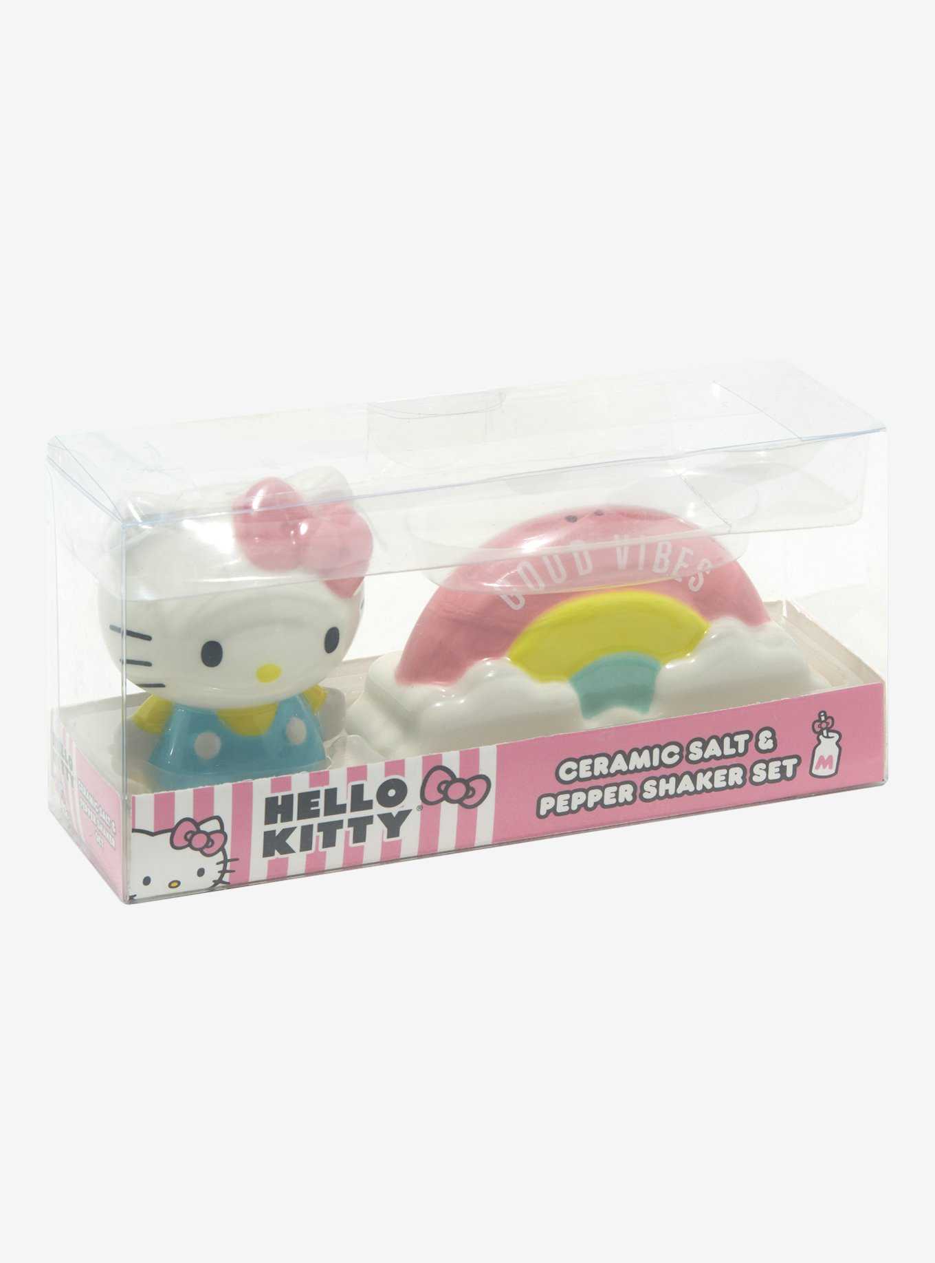 Hello Kitty Good Vibes Ceramic Salt & Pepper Shaker Set, , hi-res