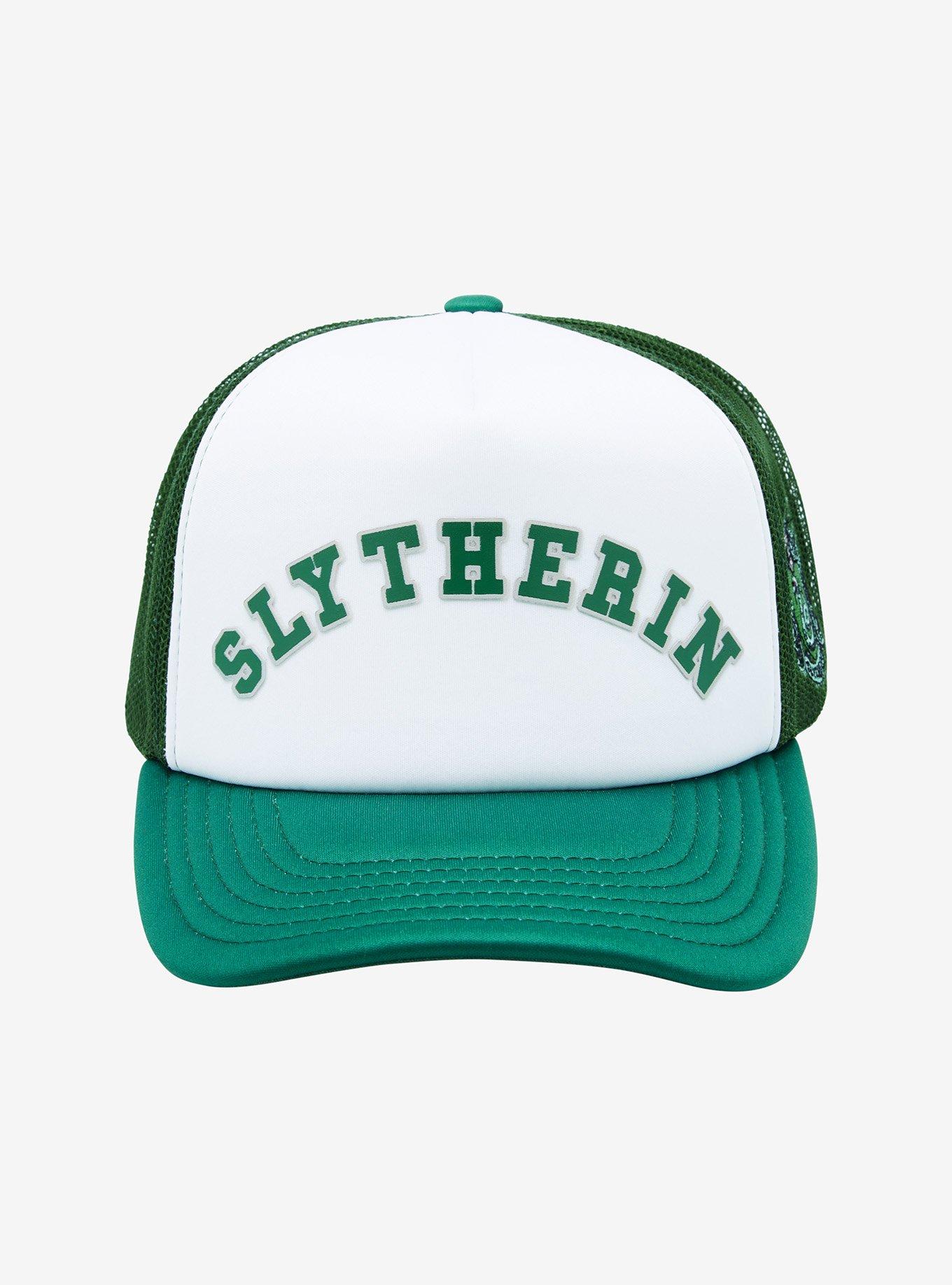 Harry Potter Slytherin Collegiate Trucker Cap - BoxLunch Exclusive, , alternate