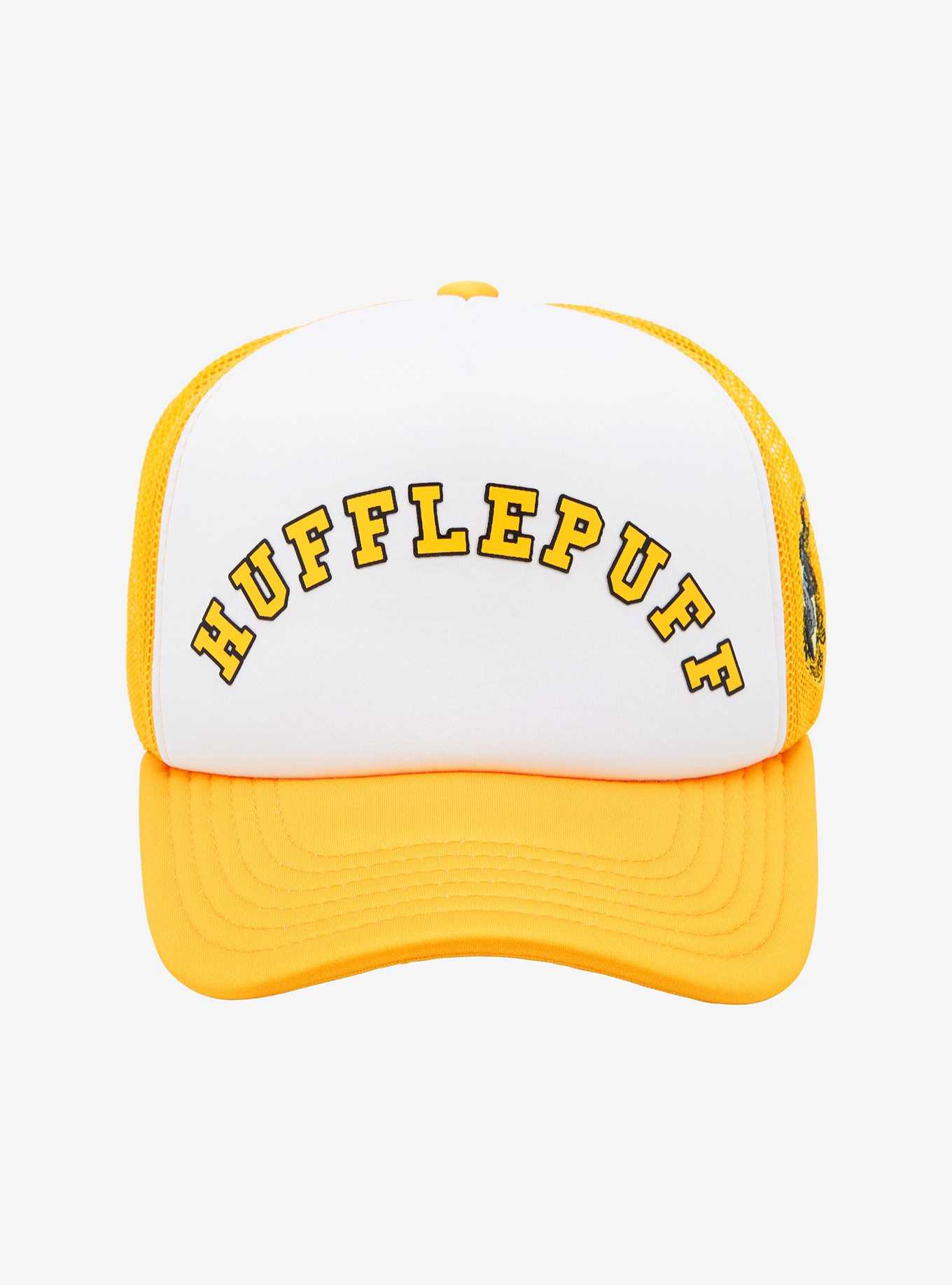 Harry Potter Hufflepuff Collegiate Trucker Cap - BoxLunch Exclusive, , hi-res