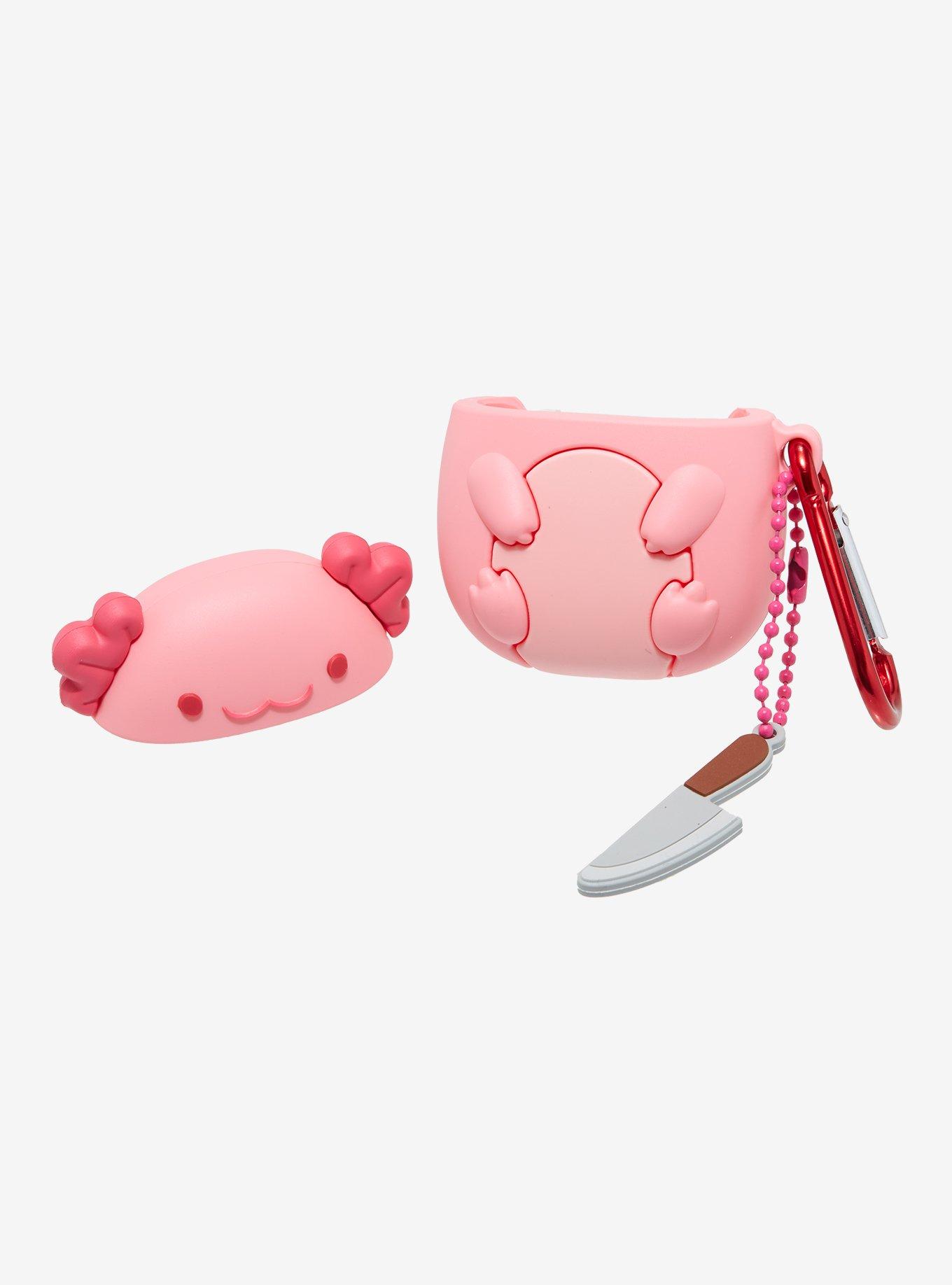 Pink Axolotl Wireless Earbud Case Cover, , alternate