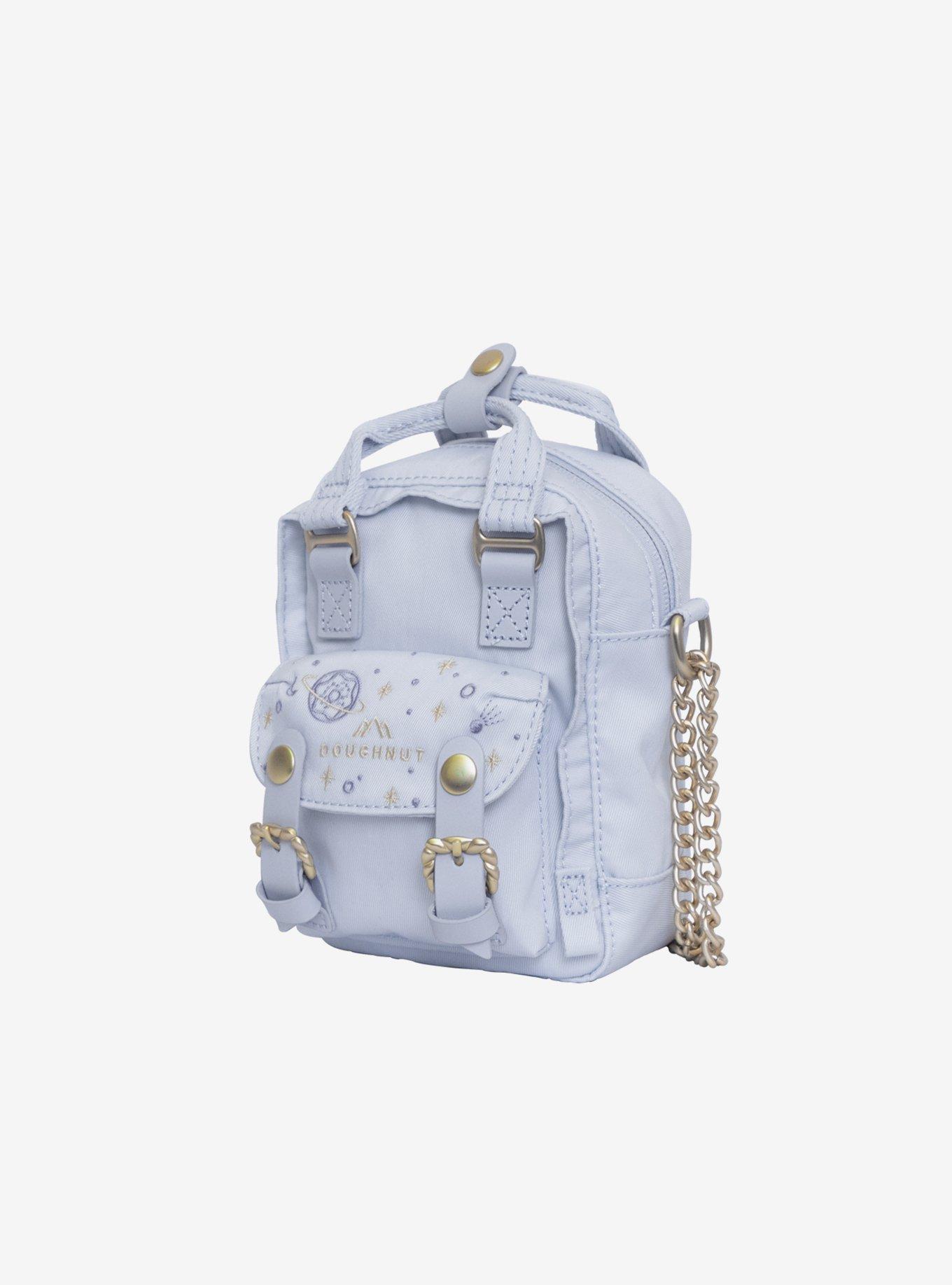 Doughnut Macaroon Tiny Grace Stadium Blue Lotus Mini Crossbody Bag Limited Edition, , alternate