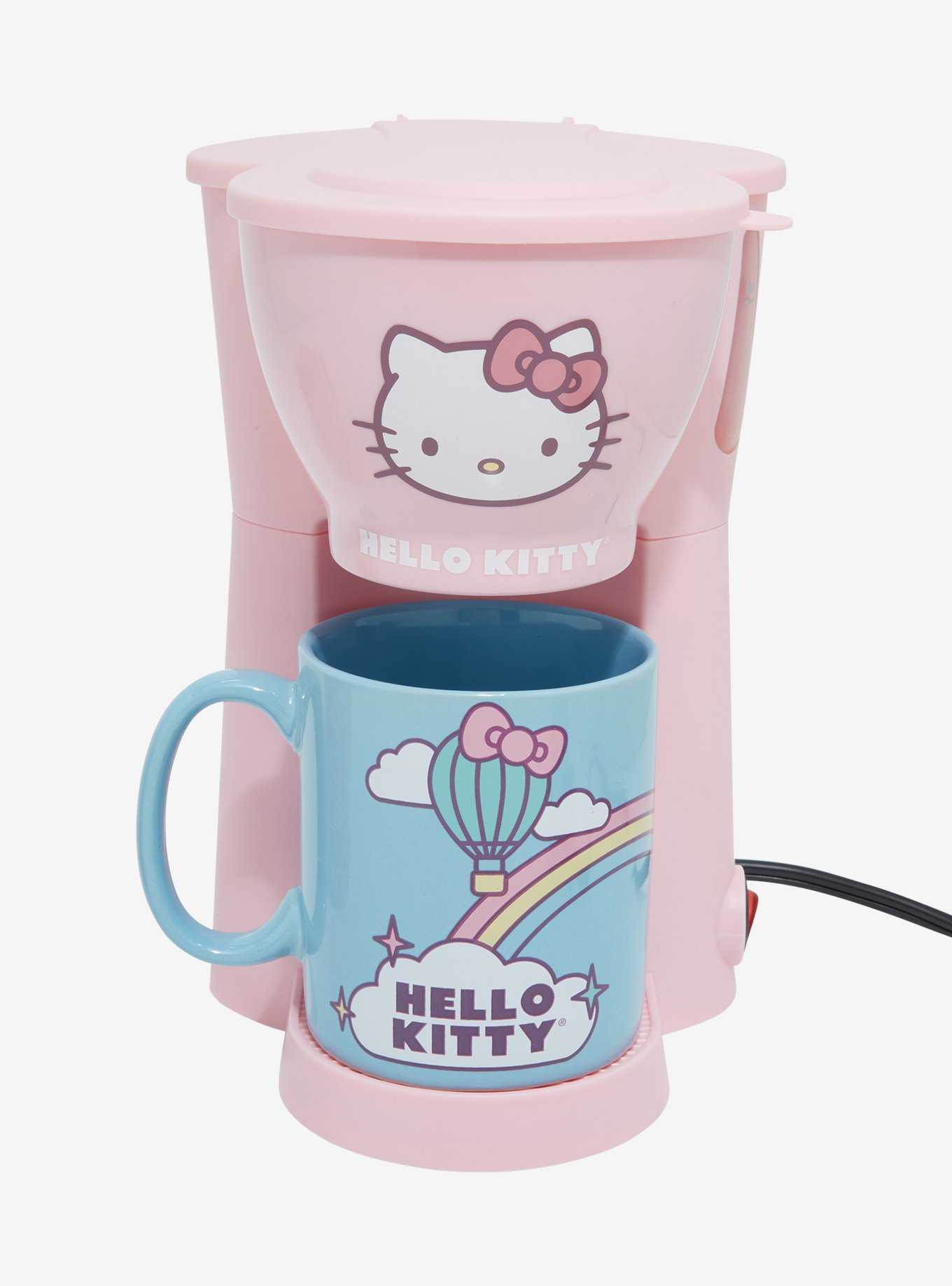 Sanrio Hello Kitty Single-Cup Coffee Maker and Mug Set , , hi-res