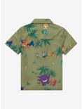 OppoSuits Pokémon Tropical Allover Print Toddler Woven Button-Up - BoxLunch Exclusive, SAGE, alternate