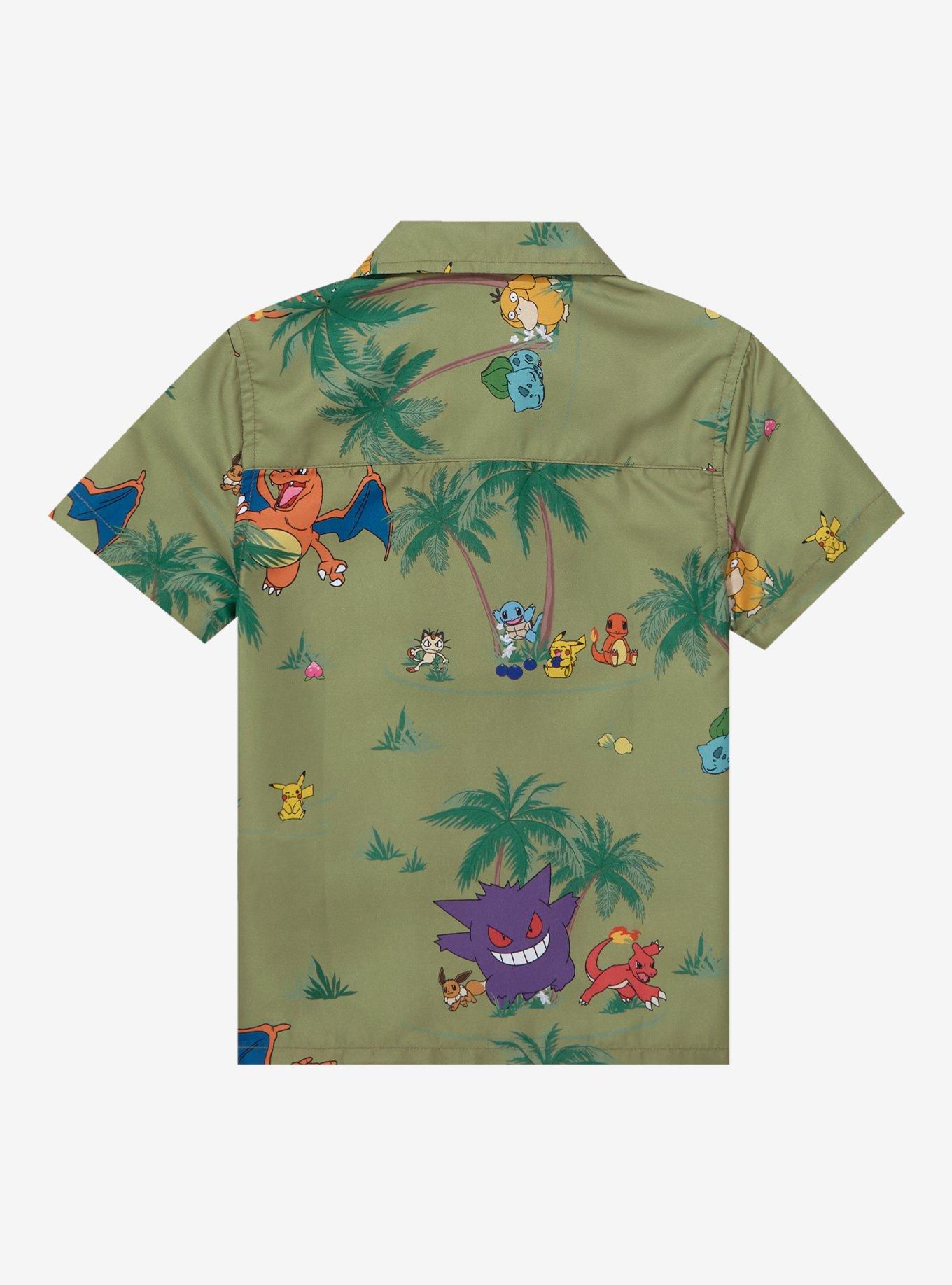 OppoSuits Pokémon Tropical Allover Print Toddler Woven Button-Up - BoxLunch Exclusive, , hi-res