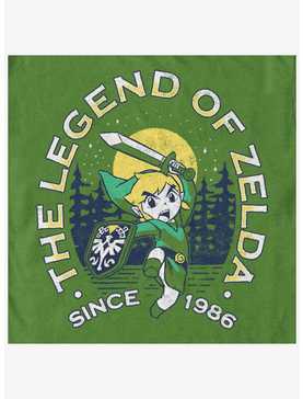 The Legend of Zelda Outdoor Link Crest T-Shirt, , hi-res