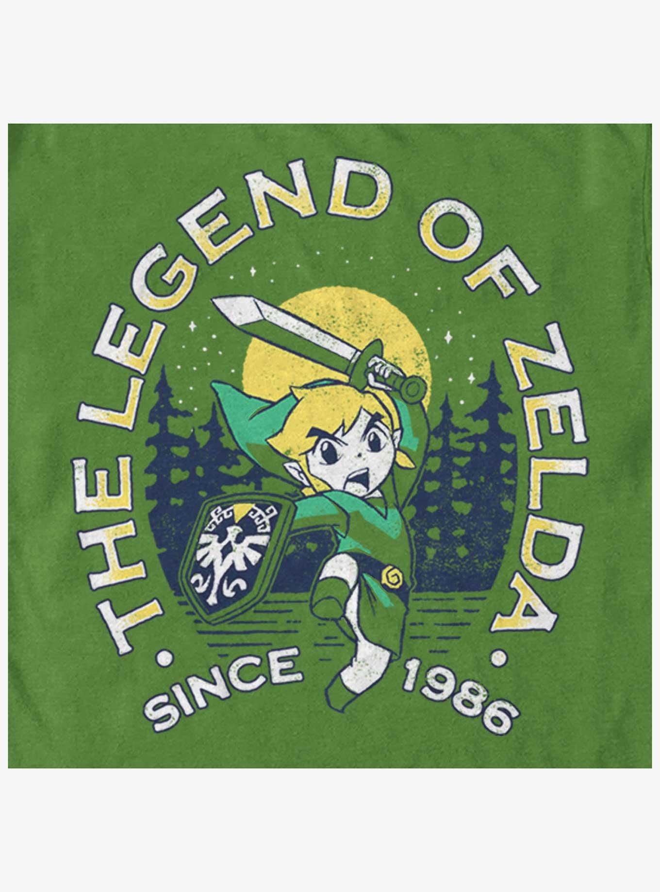 The Legend of Zelda Outdoor Link Crest T-Shirt, , hi-res
