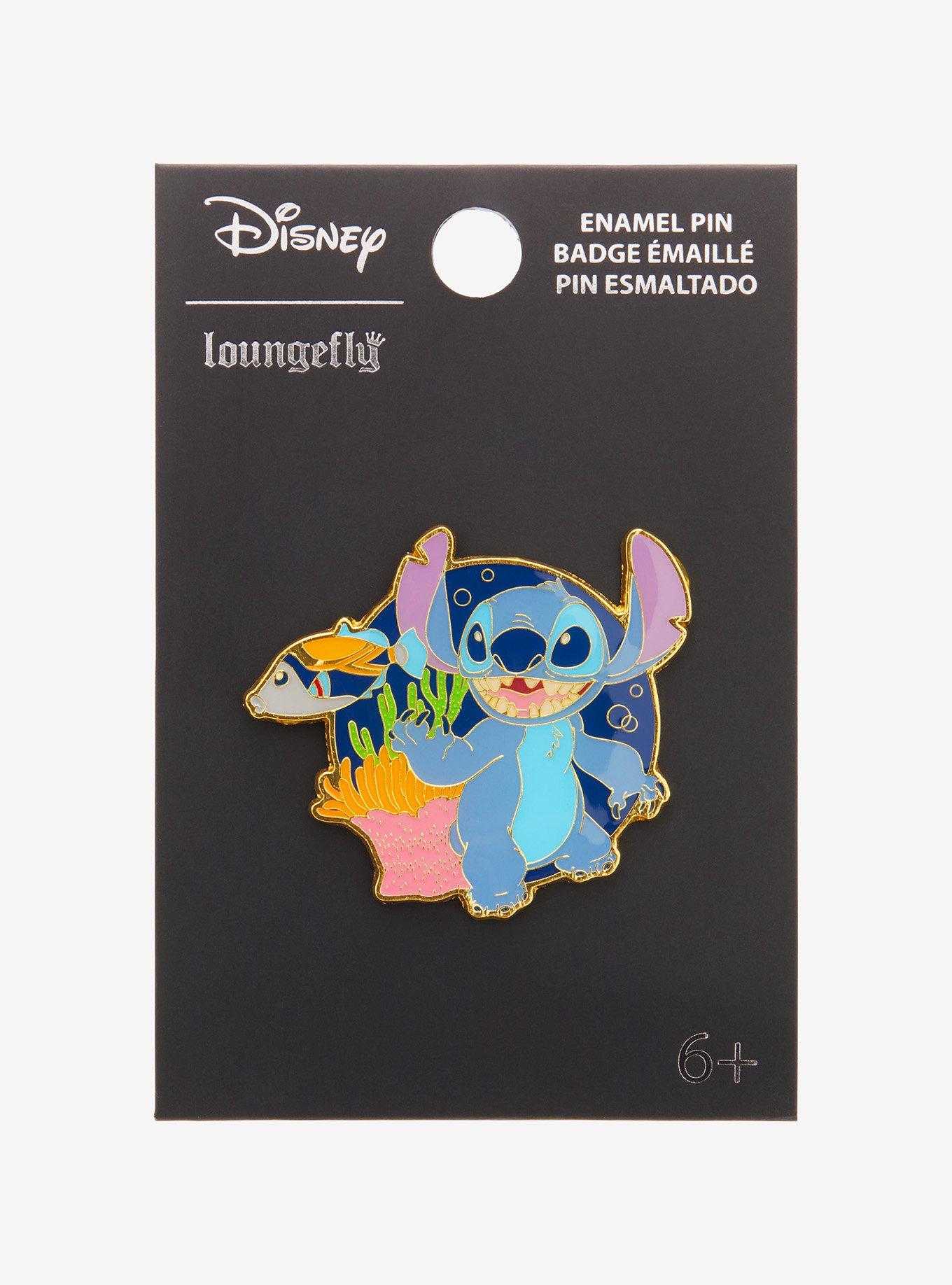 Loungefly Disney Lilo & Stitch Underwater Enamel Pin - BoxLunch Exclusive , , alternate