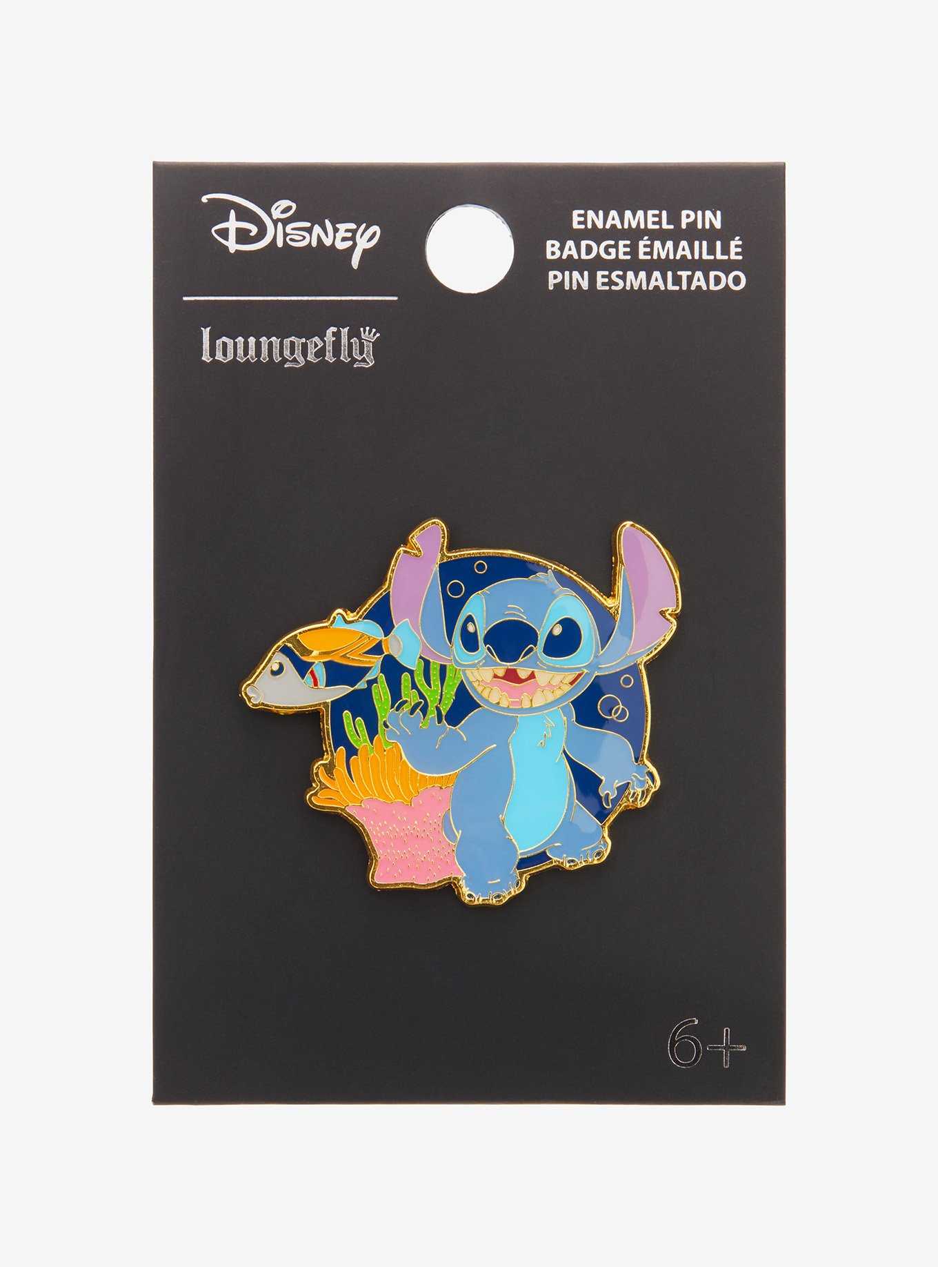 Loungefly Disney Lilo & Stitch Underwater Enamel Pin - BoxLunch Exclusive , , hi-res