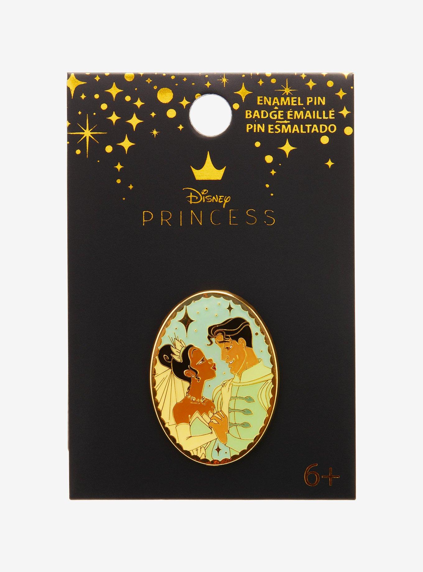 Loungefly Disney The Princess and the Frog Tiana & Naveen Portrait Enamel Pin - BoxLunch Exclusive , , hi-res