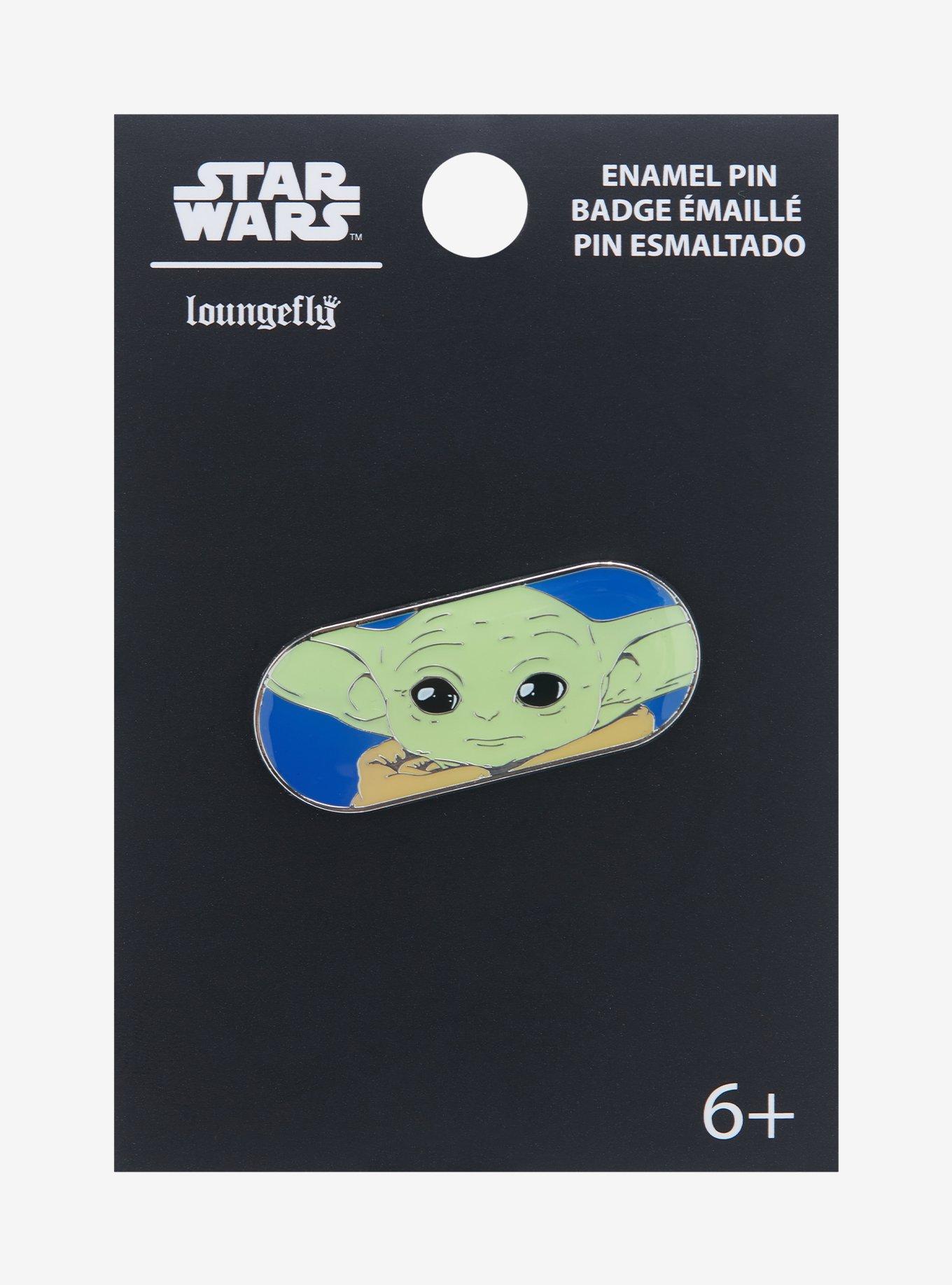 Loungefly Star Wars The Mandalorian Grogu Oval Enamel Pin - BoxLunch Exclusive, , alternate