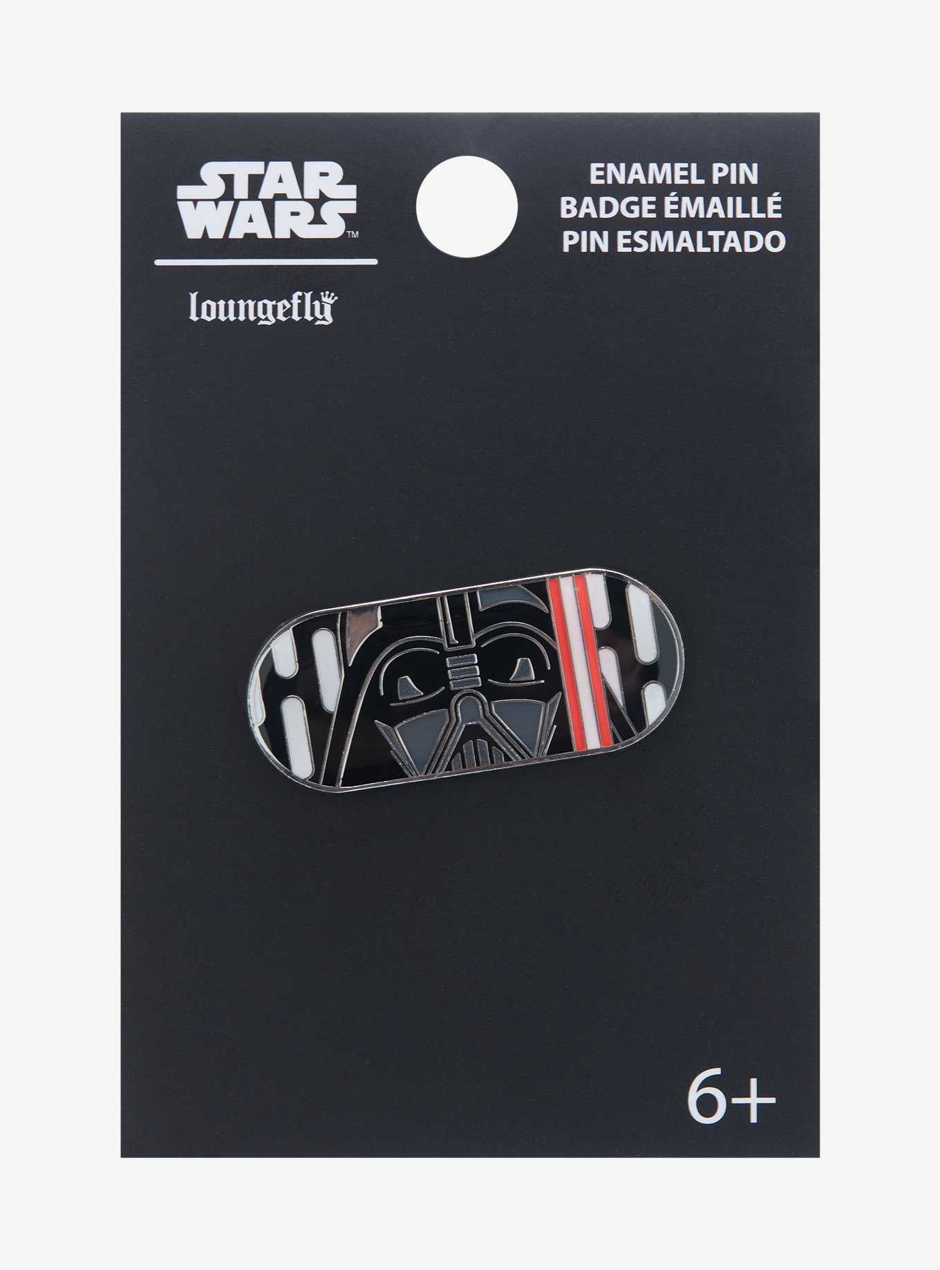 Loungefly Star Wars Darth Vader Oval Enamel Pin - BoxLunch Exclusive, , hi-res
