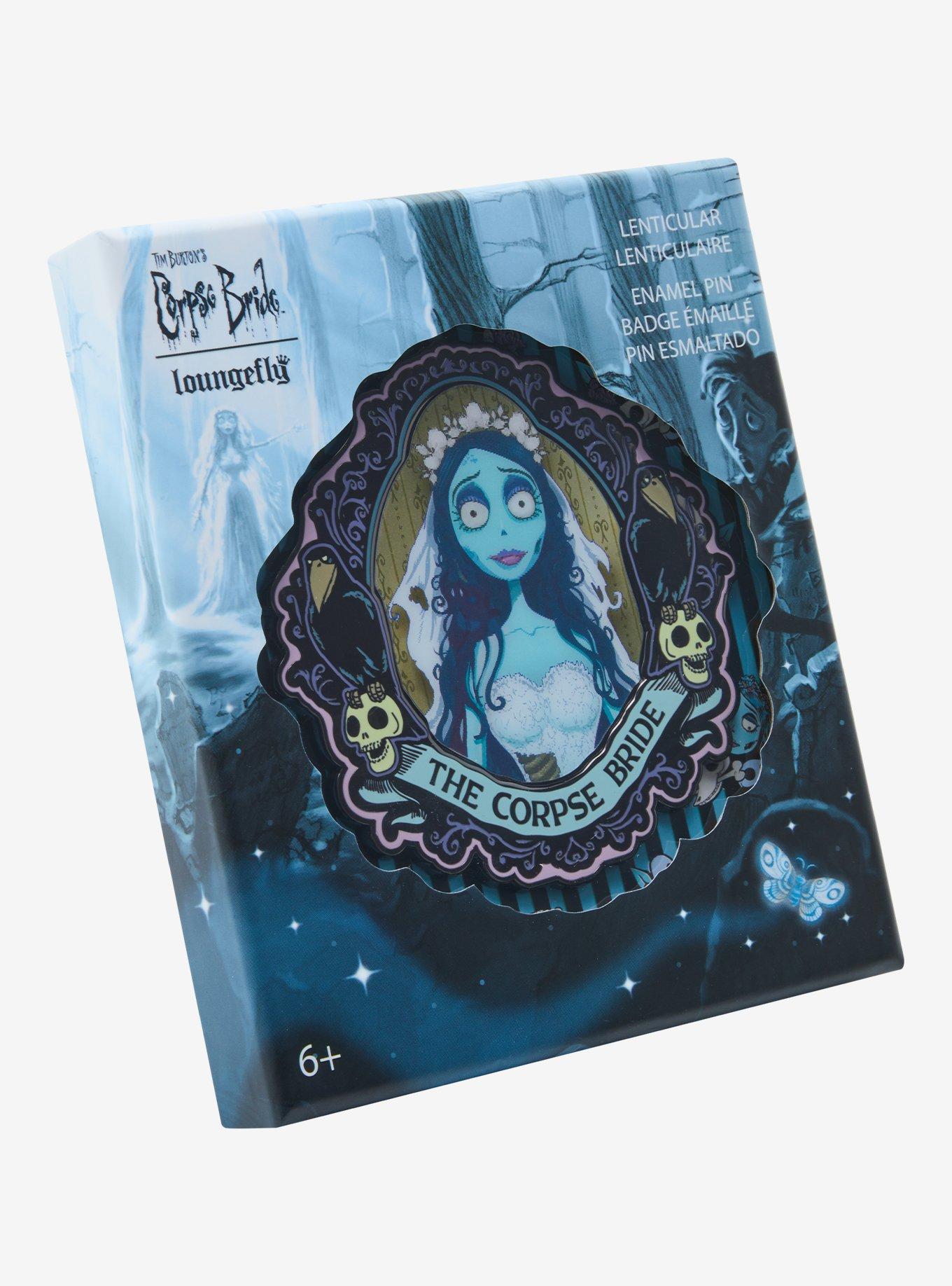 Loungefly The Corpse Bride Emily Lenticular Portrait Limited Edition Enamel Pin, , alternate