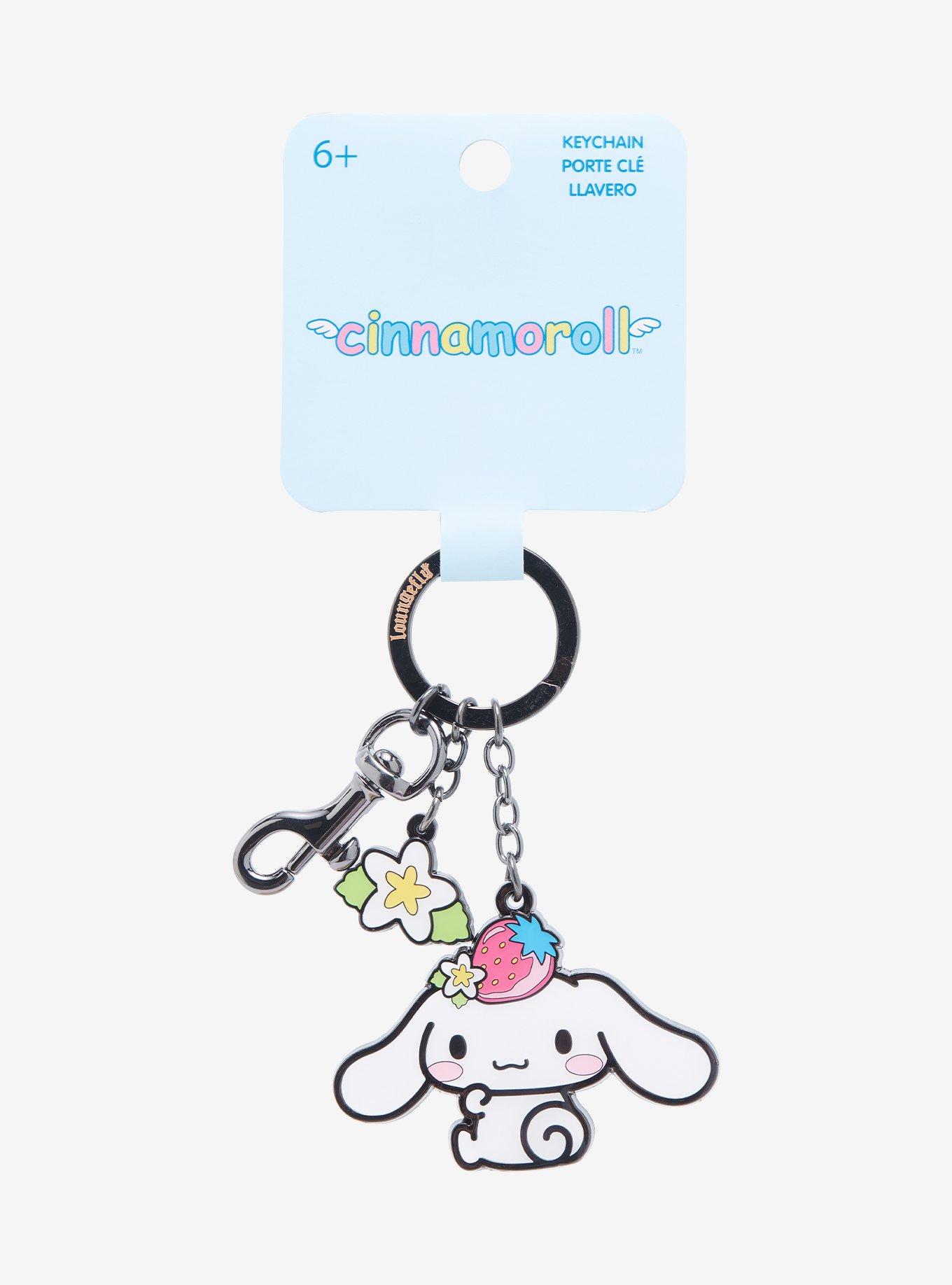 Loungefly Sanrio Cinnamoroll Strawberry Multi Charm Keychain - BoxLunch Exclusive, , alternate