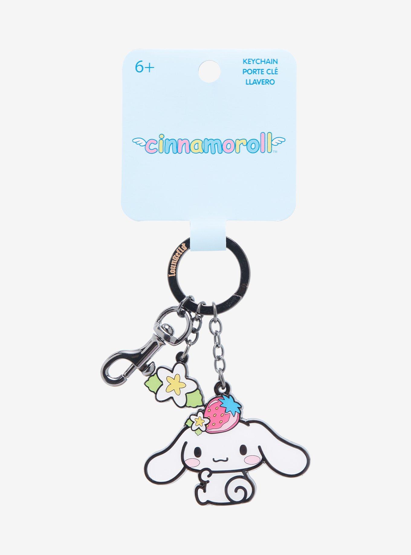 Loungefly Sanrio Cinnamoroll Strawberry Multi Charm Keychain - BoxLunch Exclusive, , hi-res