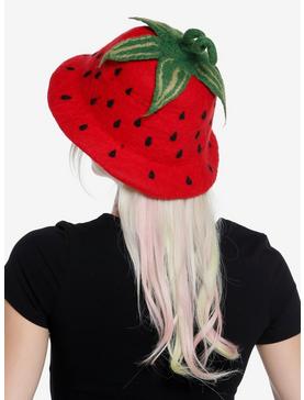 Strawberry Wool Bucket Hat, , hi-res