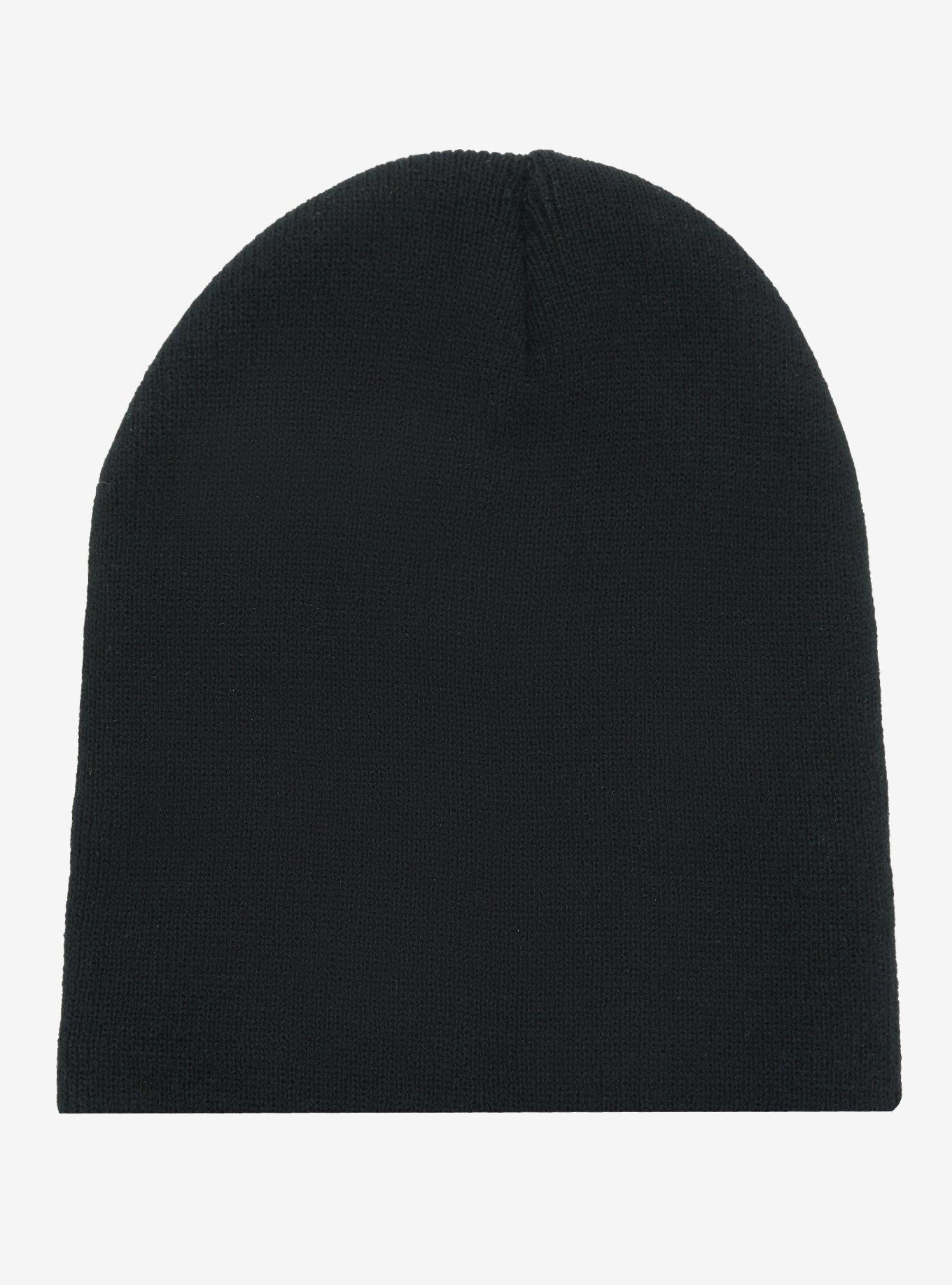 Black Stud Beanie, , alternate