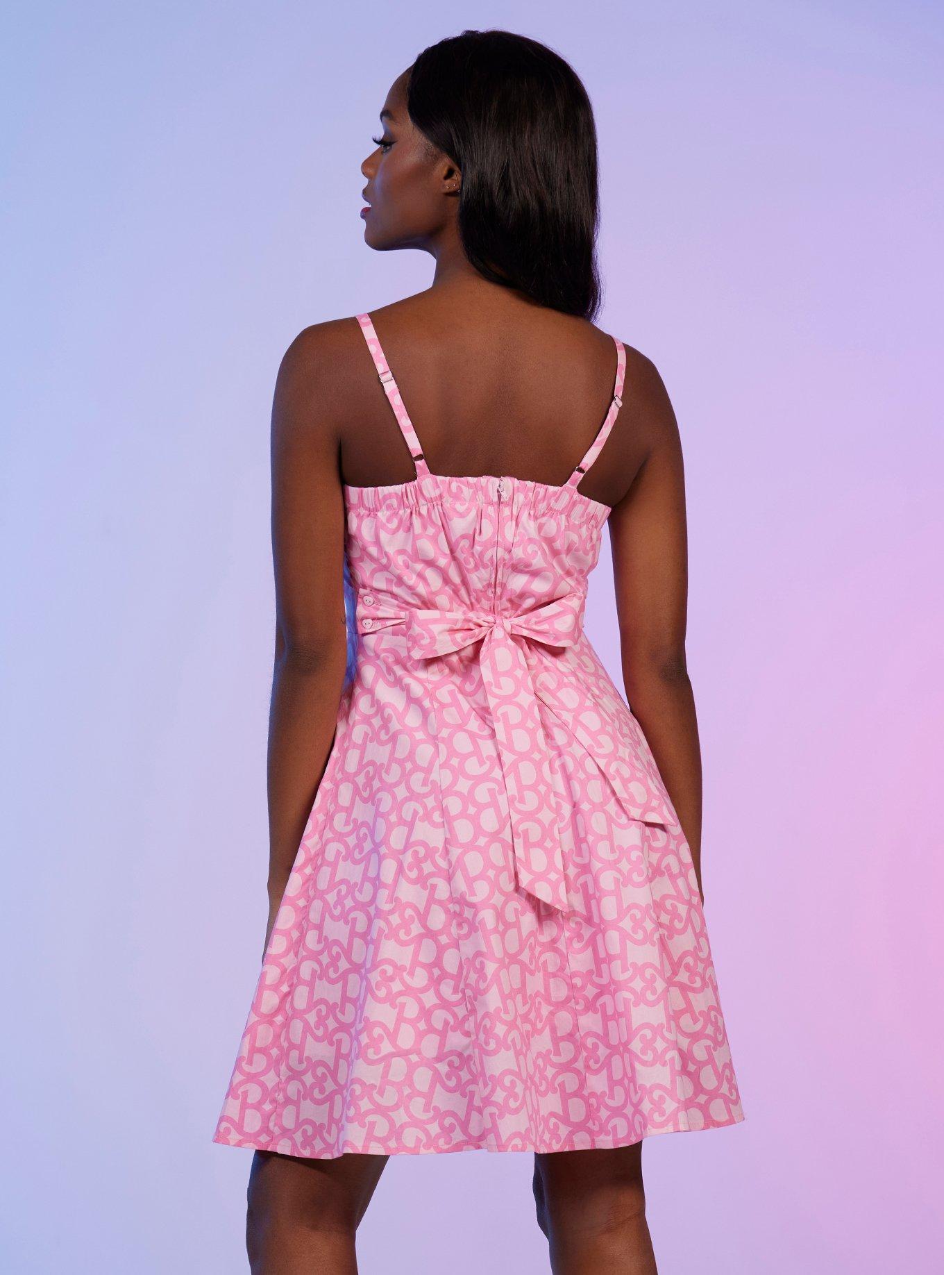 Barbie Heart Retro Sweetheart Dress, PINK, alternate