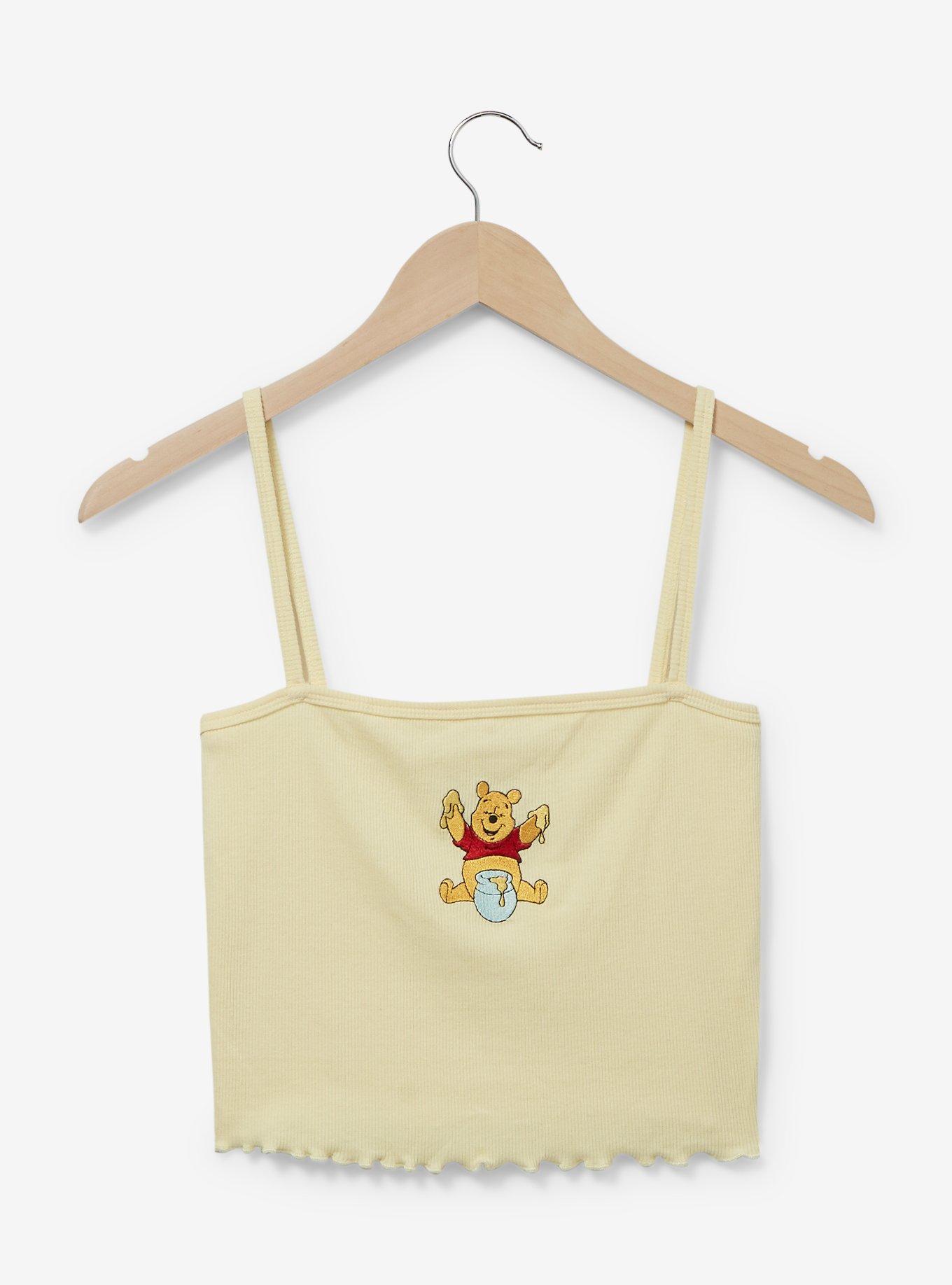 Disney Winnie the Pooh Pooh Bear Women's Crop Cami and Cardigan Set, OFF WHITE, alternate