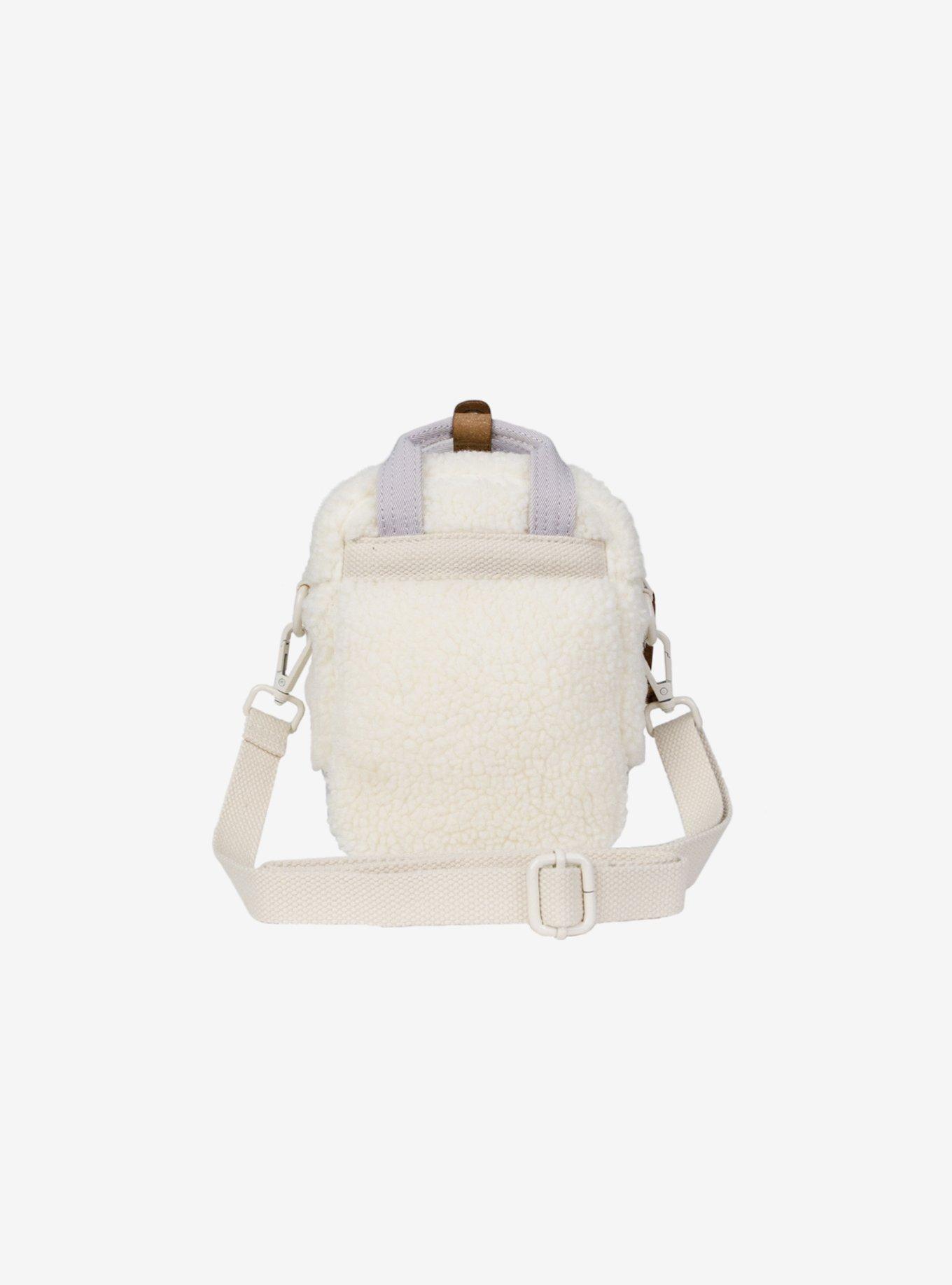 Doughnut Macaroon Tiny Fluffy Stadium Cream x Blue Lotus x Purple Mini Crossbody Bag, , hi-res