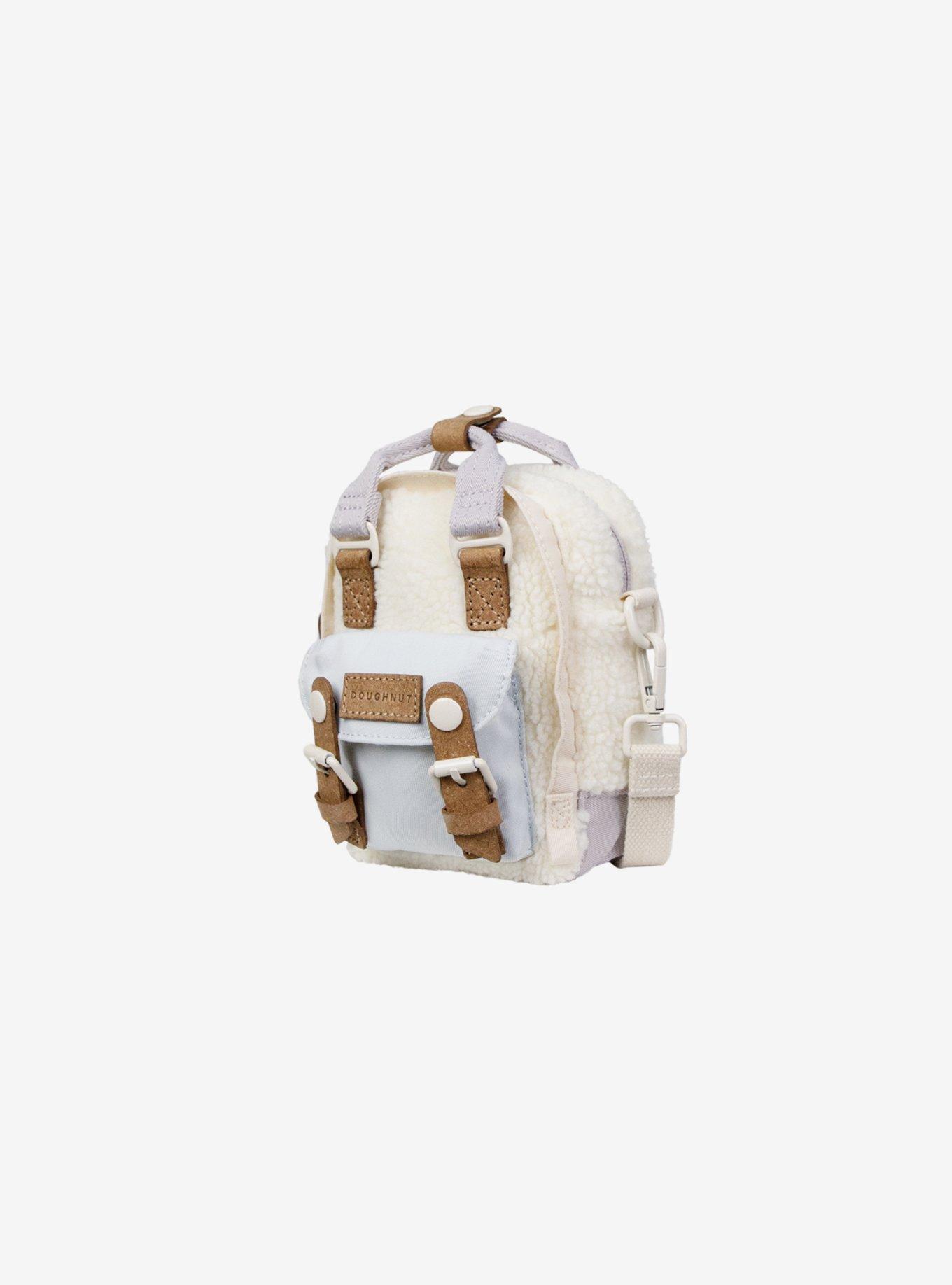 Doughnut Macaroon Tiny Fluffy Stadium Cream x Blue Lotus x Purple Mini Crossbody Bag, , alternate