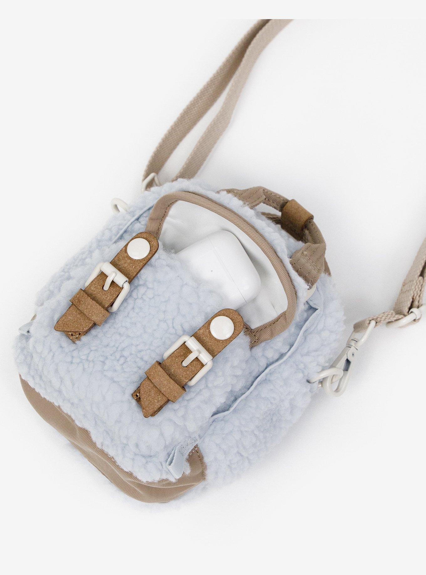 Doughnut Macaroon Tiny Fluffy Stadium Blue Lotus x Hazelnut Mini Crossbody Bag, , alternate