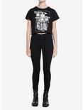 Thorn & Fable Skeleton Dark Story Girls Crop T-Shirt, BLACK, alternate