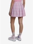Sweet Society Pink & Lavender Plaid Pleated Skirt, PLAID - PINK, alternate