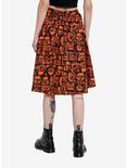 Social Collision Zombie Grid Retro Skirt, BLACK, alternate
