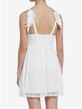 White Angel Wings Lace Cami Dress, BRIGHT WHITE, alternate
