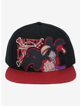 One Piece Luffy Red Snapback Hat, , hi-res