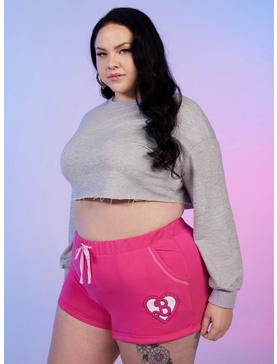 Barbie Rhinestone Pink Lounge Shorts Plus Size, , hi-res