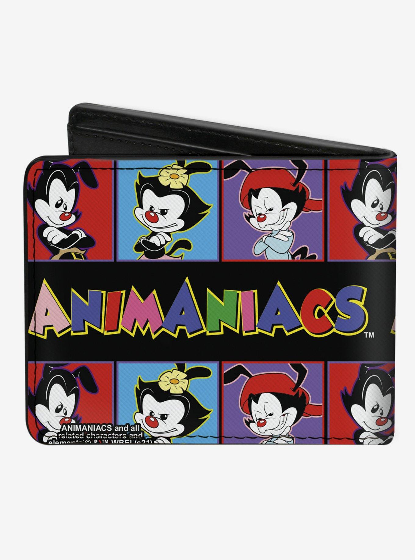 Animaniacs Yakko Wakko and Dot Block Poses Bifold Wallet, , hi-res