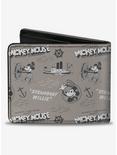 Disney100 Mickey Mouse Steamboat Willie Collage Bifold Wallet, , alternate