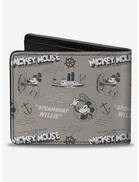 Disney100 Mickey Mouse Steamboat Willie Collage Bifold Wallet, , hi-res