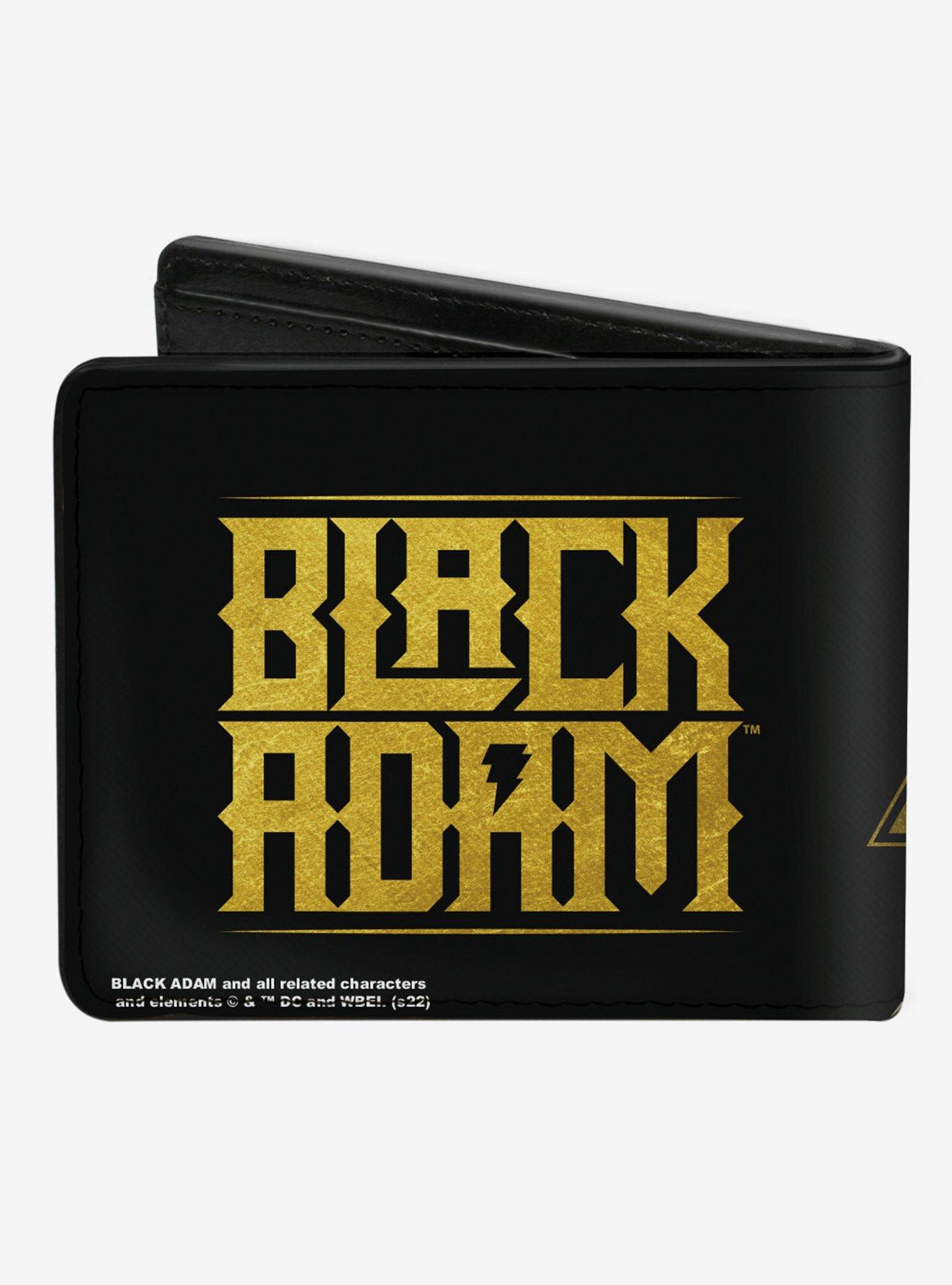 DC Comics Black Adam Pose and Title Logo Bifold Wallet, , alternate