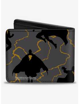 DC Comics Black Adam Silhouette Action Poses Bifold Wallet, , hi-res