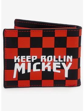 Disney Mickey Mouse Checkered Keep Rollin' Bifold Wallet, , hi-res