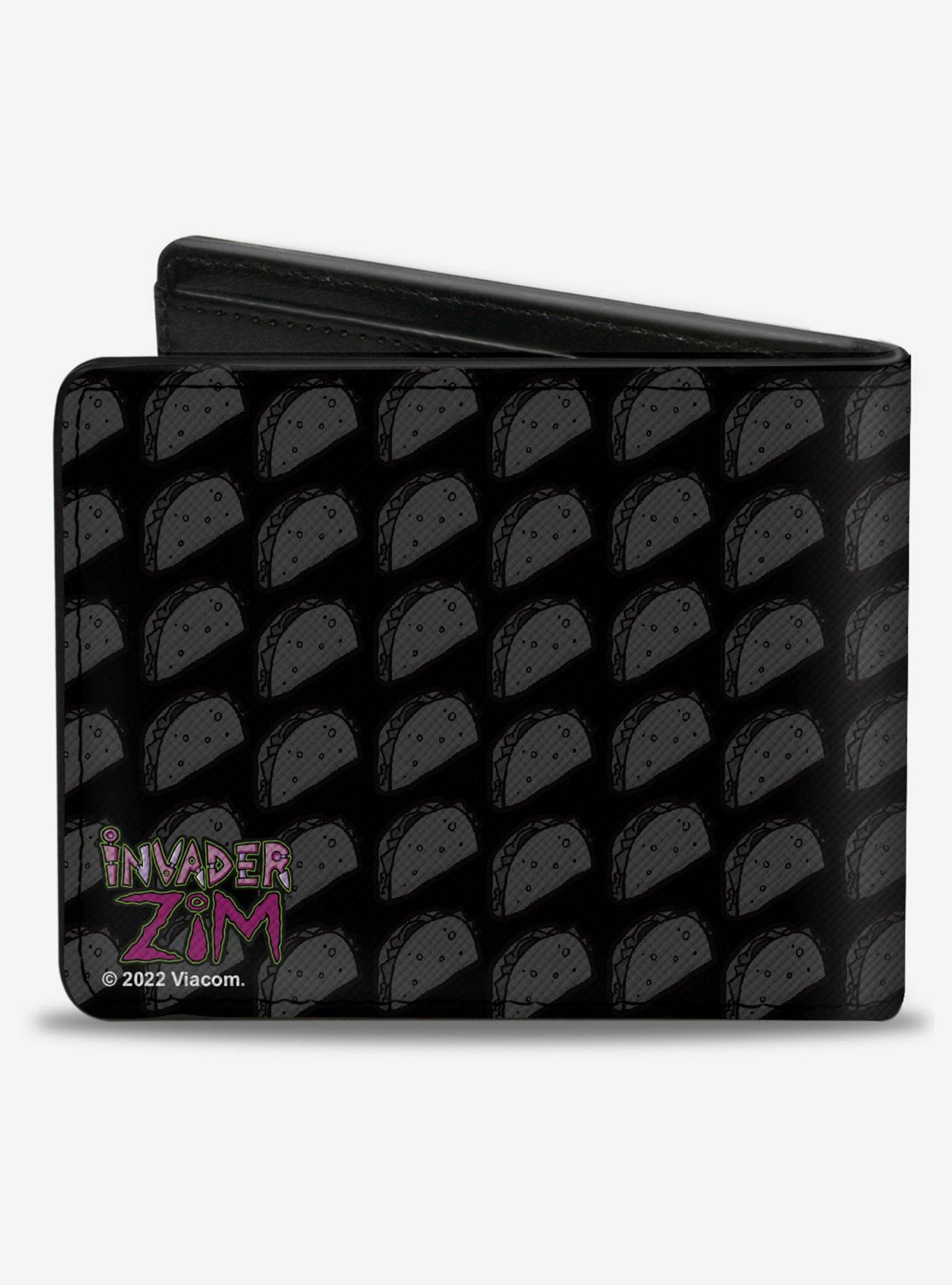 Invader Zim GIR Tacos Pose Taco Monogram Bifold Wallet, , alternate