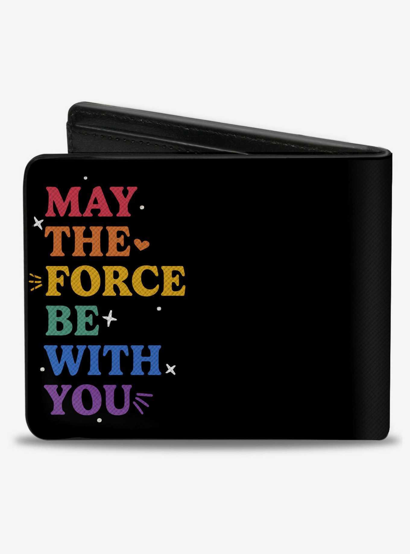 Star Wars Pride May the Force Be With You Quote Bifold Wallet, , hi-res