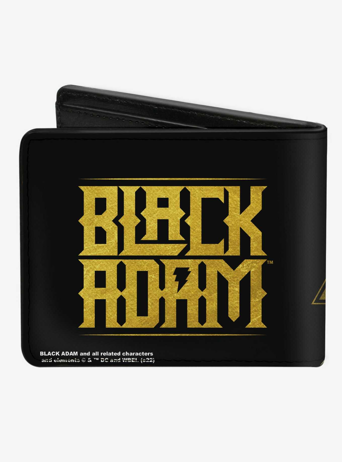 DC Comics Black Adam Pose and Title Logo Bifold Wallet, , hi-res