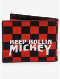 Disney Mickey Mouse Checkered Keep Rollin' Bifold Wallet, , alternate