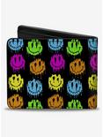Smiley Faces Melted Mini Repeat Bifold Wallet, , alternate
