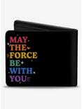 Star Wars Pride May the Force Be With You Quote Bifold Wallet, , alternate